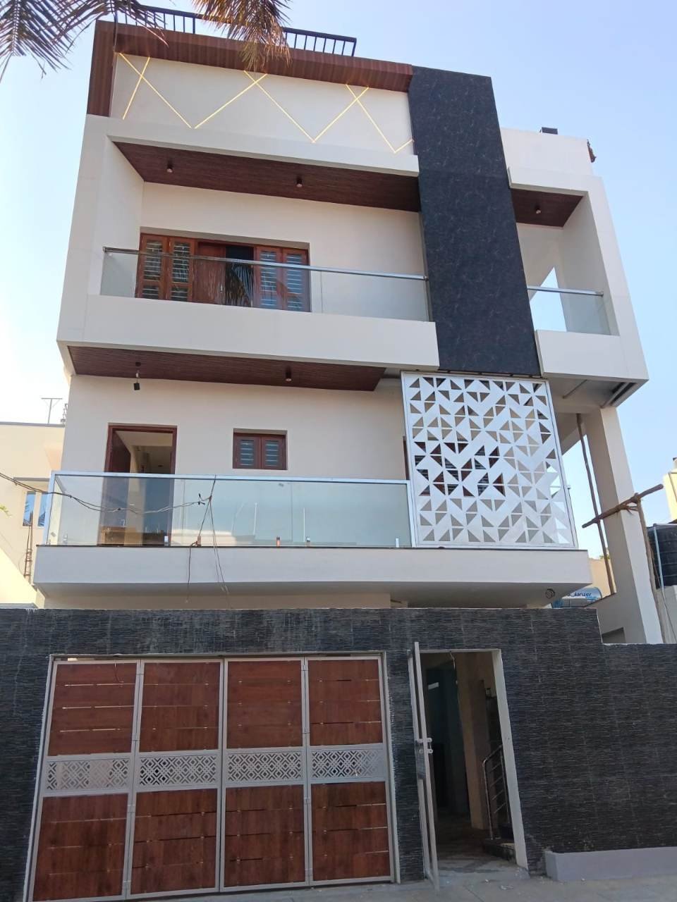 G+2 Home with Jaali Facade